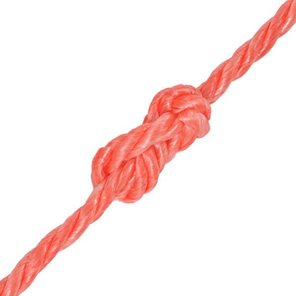 vidaXL Twisted Rope Polypropylene 0.24 " 1640.4 ' Orange