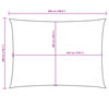 vidaXL Sunshade Sail Oxford Fabric Rectangular 9.8x16.4' Anthracite
