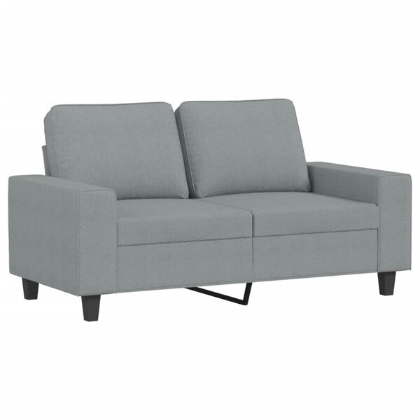 vidaXL 3 Piece Sofa Set Light Gray Fabric