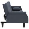 vidaXL Sofa Bed Dark Grey Velvet (100% polyester), Plywood Medium