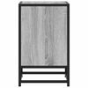 vidaXL Bedside Cabinet Set of 2 Grey Sonoma Engineered wood, metal