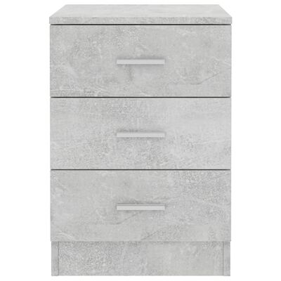vidaXL Side Cabinet Concrete Gray 15"x13.8"x22" Engineered Wood