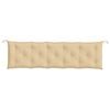 vidaXL Garden Bench Cushion Melange beige 100% polyester