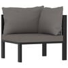 vidaXL Garden Lounge Set Anthracite Poly Rattan Large Modular