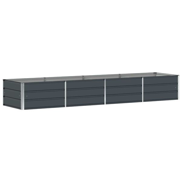 vidaXL Planter Anthracite 125.98 x 31.50 x 17.72 in Steel