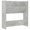 vidaXL Wall Shoe Cabinets 2 pcs Concrete Gray 23.6"x7.1"x23.6" Engineered Wood