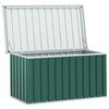 vidaXL Storage Box Green Galvanized steel, plastic 50.8 x 26.4 x 25.6 in