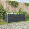 vidaXL Planter Anthracite 195 x 100 x 45 cm Galvanised Steel