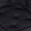 vidaXL Pouffe Anthracite 100% Cotton 55.1 in x 27.6 in x 14.2 in