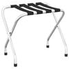 vidaXL Luggage Rack Black and Silver 22.0x15.7x19.3"