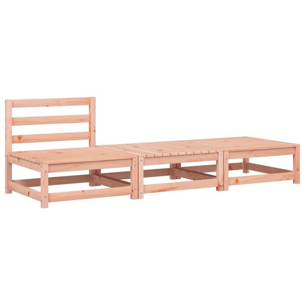 vidaXL Patio Sofa Armless with Cushions and Footstools