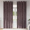 vidaXL Velvet Curtains 2 pcs Brown 96.46 x 55.12 in Velvet
