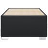vidaXL Bed Frame Black Faux Leather, Plywood, Engineered Wood Single