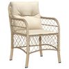 vidaXL Garden Dining Set Beige