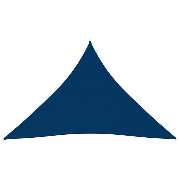 vidaXL Sunshade Sail Oxford Fabric Triangular 16.4‘x16.4‘x16.4‘ Blue
