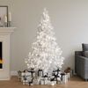 vidaXL Christmas Tree White PVC, Plastic Medium Christmas Tree