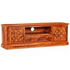 vidaXL TV Stand Natural Acacia Solid Acacia wood, Copper
