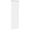 vidaXL Roller Blind White Polyester 31.5x90.6 in Height-Adjustable
