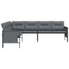 vidaXL Garden Corner Sofa Dark grey, Anthracite