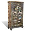 vidaXL Bookshelf Multicolor Reclaimed solid wood with iron handles Medium
