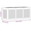vidaXL Garden Storage Box Grey Polypropylene Medium