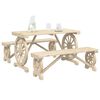 vidaXL Garden Dining Set Natural wood Solid fir wood Medium Durable