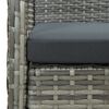 vidaXL Patio 3-Seater Sofa Grey