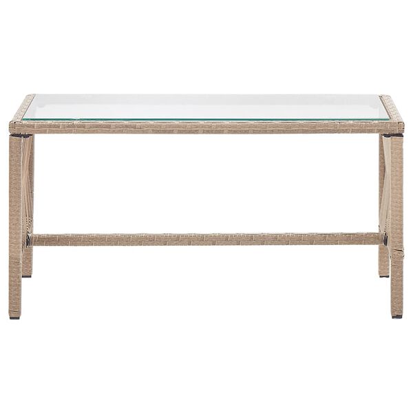 vidaXL Garden Lounge Set Beige and Cream White