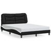 vidaXL Bed Frame Black and White