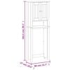 vidaXL Over-the-toilet Storage White