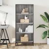 vidaXL Bookcase Grey sonoma Engineered wood Medium Bookcase