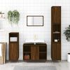 vidaXL Bathroom Cabinet Brown Oak Engineered Wood Medium