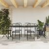 vidaXL Garden Dining Set Anthracite Metal Mesh Foldable