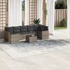 vidaXL Garden Sofa Set Grey