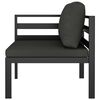 vidaXL Garden Lounge Set Anthracite Aluminum, Polyester Standard Modular