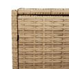 vidaXL Garden Storage Box Mix Beige PE Rattan Large Garden Storage Box