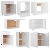 vidaXL Kitchen Cabinet Set White Engineered Wood Standard
