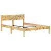 vidaXL Bed Frame Reclaimed wood color Solid reclaimed wood, Steel