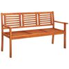 vidaXL Bench Eucalyptus Wood Solid Eucalyptus Wood 59.1 in wide