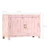 vidaXL Sideboard Light Pink 43.3"x13.8"x27.6" Solid Mango Wood