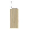 vidaXL Dressing Table Set Sonoma Oak Engineered Wood, Glass Medium