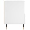 vidaXL Bedside Cabinet Set of 2 White Engineered wood, metal Standard