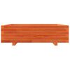 vidaXL Garden Planter Wax brown Solid pinewood Large Decorative Inlays