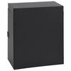 vidaXL Jewellery Box 6-Layer with Mirror Lockable Black