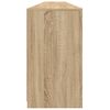 vidaXL Sideboard Sonoma Oak Engineered wood, Glass Large Sideboard