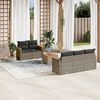 vidaXL Garden Sofa Set Grey