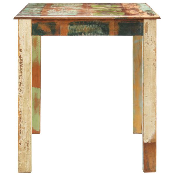 vidaXL Dining Table Varied, Multicoloured Solid reclaimed wood