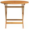 vidaXL Garden Table Brown Solid eucalyptus wood with oil finish Medium