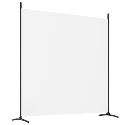 vidaXL 4-Panel Room Divider White 274.8"x70.9" Fabric