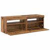 vidaXL TV Cabinet Set of 2 Old wood Engineered wood Medium TV Cabinet